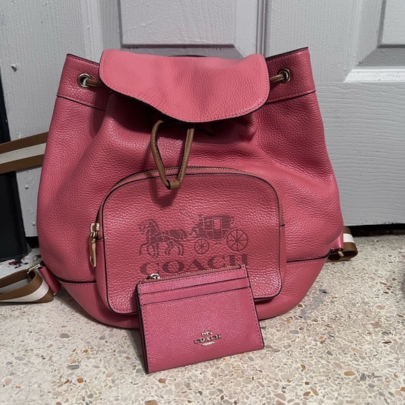 pink coach backpack main image 4